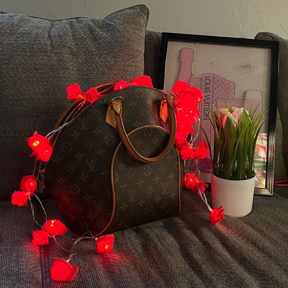 Louis Vuitton Brown and Tan Monogram Bag, Ellipse MM - Picture 7 of 11